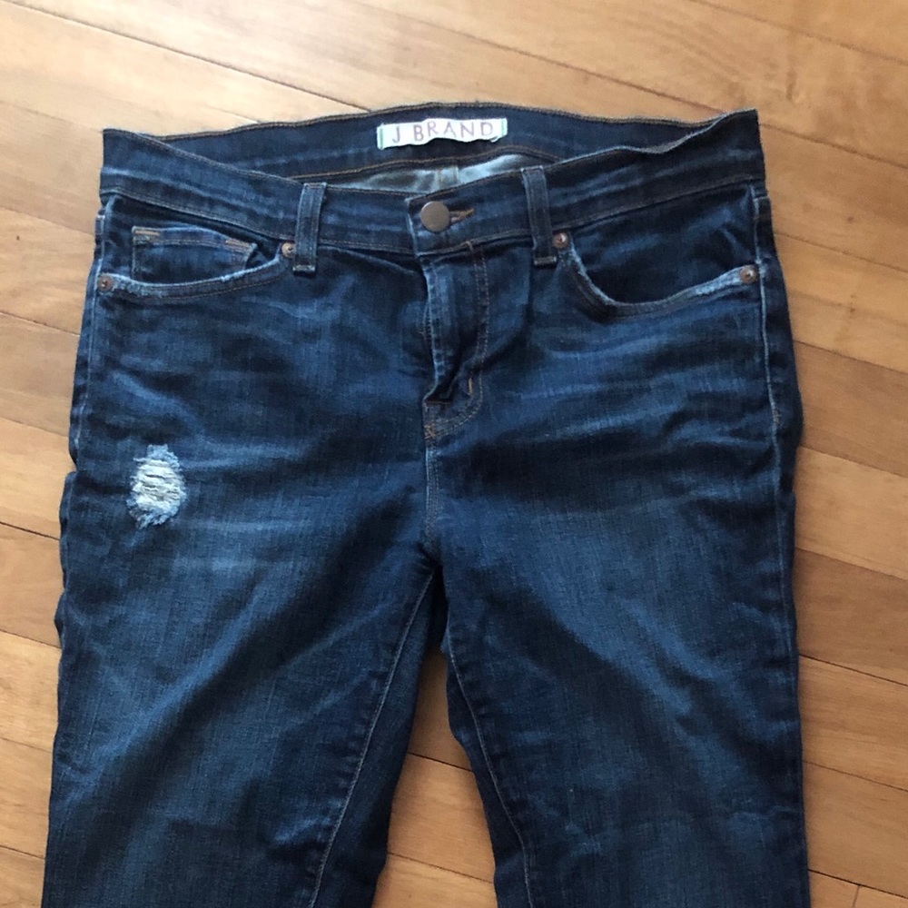 J Brand Salem distressed midrise jeans